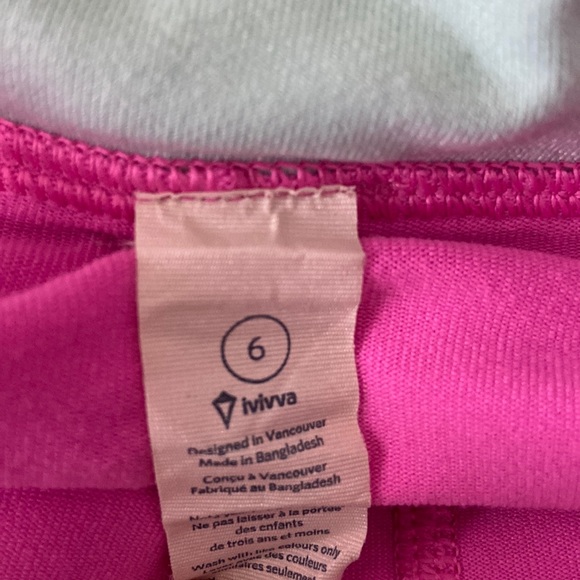 Ivivva Pink, Yellow and Blue Bird Patterned Skort - Picture 6 of 6